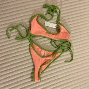 Frankie’s Bikinis Summer Melon Terry Bikini